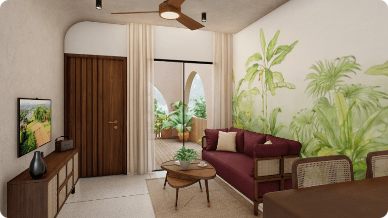 1bhk living room 3