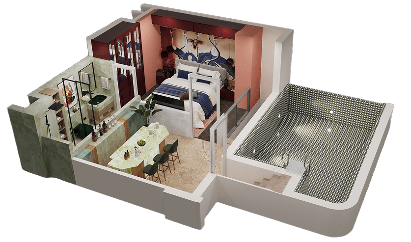 Mirante 2.5 BHK Upper floor duplex C1