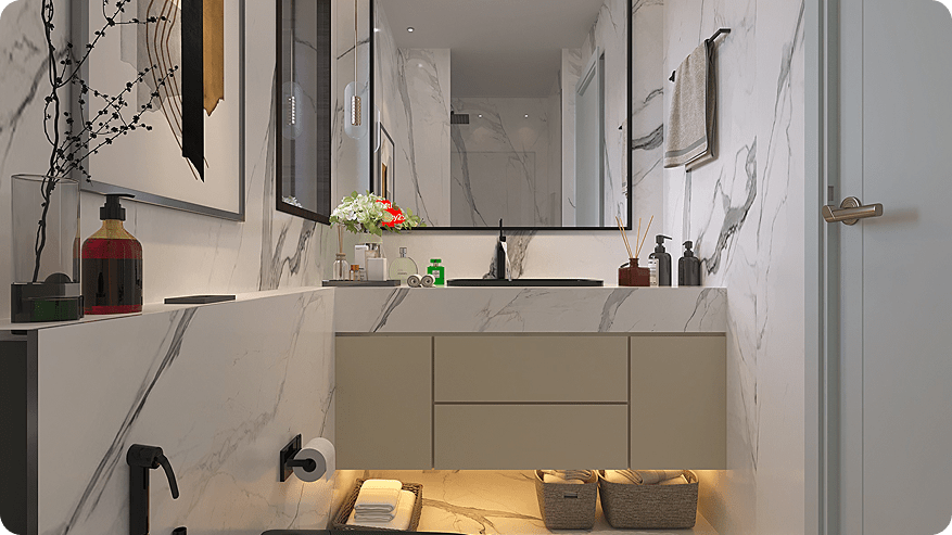 2Bhk Duplex lower floor Bathroom Type A 1