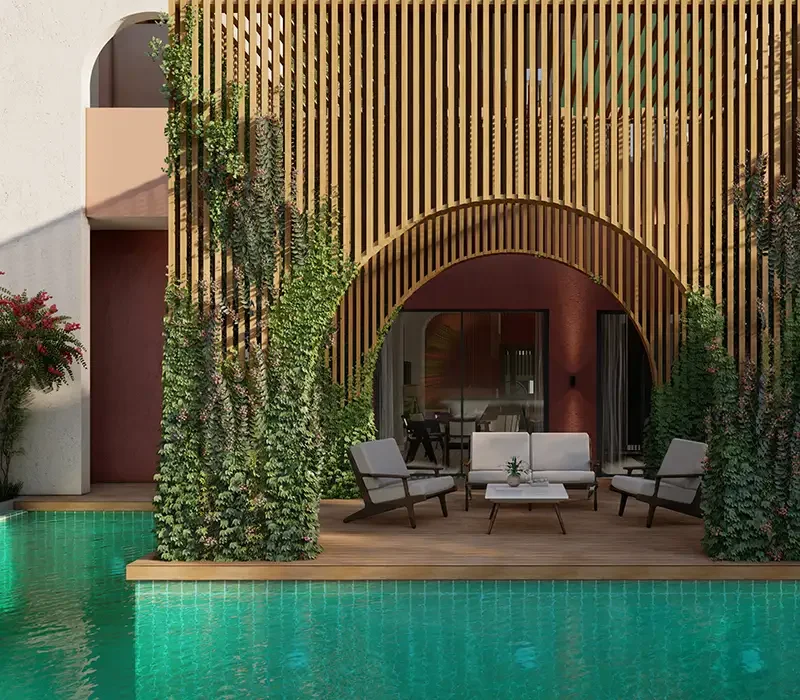 apartment in goa with private pool